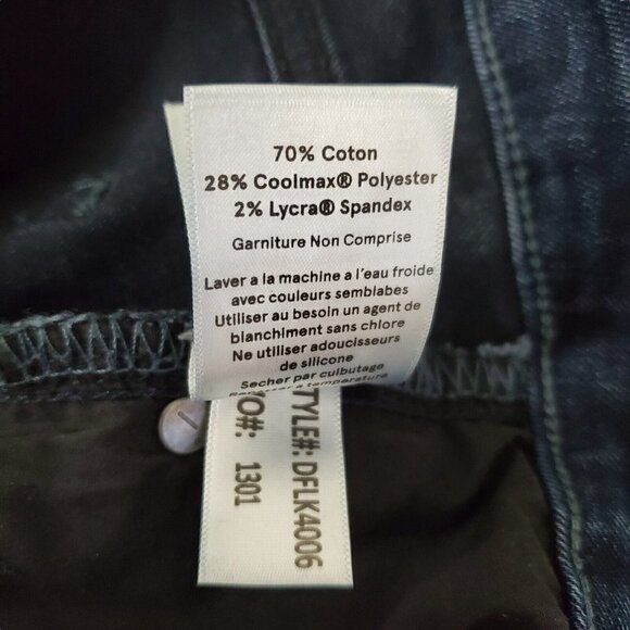 Dish Denim Jeans Womens 34 Blue Dark Wash High-Rise Stretch Pockets - Picture 9 of 12
